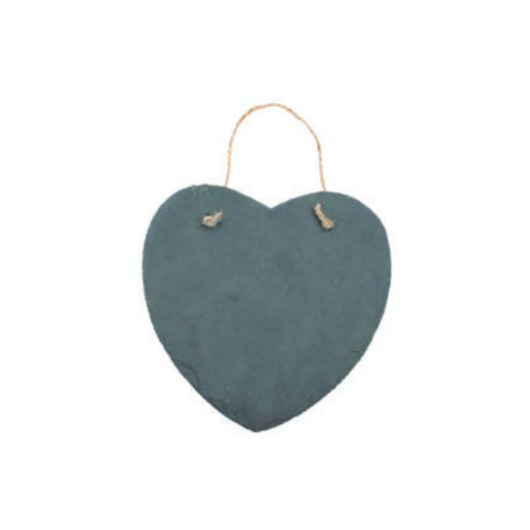 Slate stone heart 20x20x0,5cm